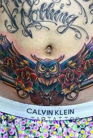 knaboj abdomenas bonaspekta strigo tatuaje