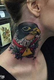 шиї милий птах татуювання візерунок