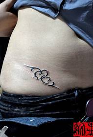 Abdomen amore puellae Totem Speculum vite tattoo