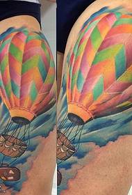 patrón de tatuaje de globo de cadera