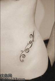 kauneus vatsa hyvännäköinen totem viiniköynnös tatuointi malli