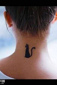 Krk kočka tetování vzor