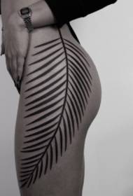 skønhed hofte store blade Totem tatoveringsmønster
