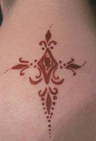 Sumbanan nga Tattoo nga Neck Totem Cross Tattoo