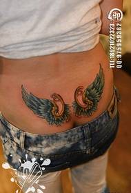 beauty buttocks beautiful trend wings tattoo pattern picture