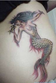 beauty Buttock mermaid tattoo picture tattoo work picture