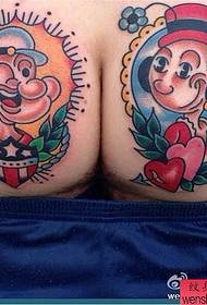 Schoul Popeye Tattoo Muster