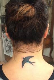 Hals einfach Faarf kleng Schluck Tattoo Bild