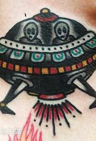 nek uitheemse tatoo patroon