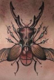 Faarf Insekt Hals Tattoo Muster