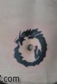 popolare popolare modello di tatuaggio del drago totem della pancia