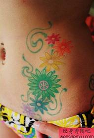 kauneus vatsa hyvännäköinen väri daisy tatuointi malli