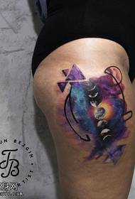 patrón de tatuaxe galáctica de cadeira