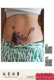 Beauty Bauch ist schön und beliebt, elegante Lotus Tattoo-Muster