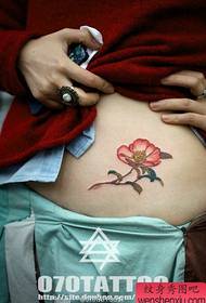 popular tatuaxe floral bo ventre popular