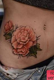 een vrouw buik rose tattoo tattoo werkt gedeeld door de tattoo figuur 30406-Het beste tattoo museum beval een buik hart tattoo werkt