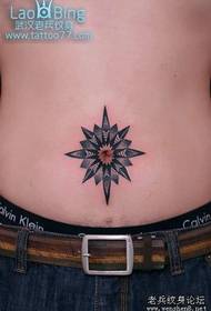 classic fashion belly totem tattoo pattern