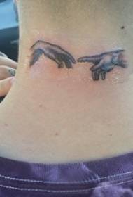 back neck tattoo male post neck black hand tattoo picture