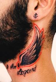 sayap warna sayap mudah huruf corak tatu