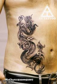 La barra dello spettacolo del tatuaggio ha raccomandato un modello del tatuaggio del drago della pancia