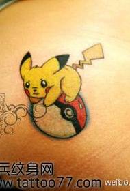 skjønnhet baken søt Pikachu tatoveringsmønster