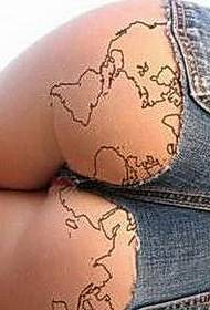 ta zemljevid tetovirani boki preveč seksi