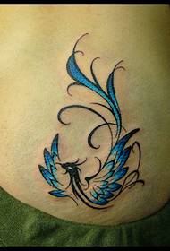 pola tattoo hip: warna hip total totem phoenix tato pola