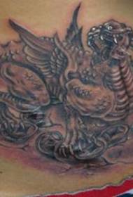 Шаблон татуювання на животі: візерунок татуювання звіра на животі