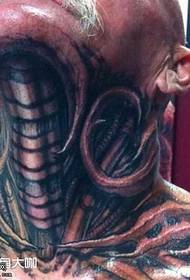 hals personlighet maskin tatuering mönster