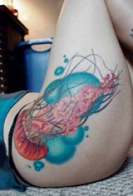 immagini di tatuaggi meduse colorate fianchi ragazze fianchi ragazze