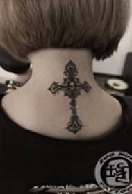 Tatuaggio a croce incrociata Faith