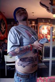 osobowość mężczyzna moda brzuch 82-letni tatuaż samochodowy Kaidi