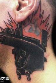 sort tatoveringsmaskine tatoveringsmønster