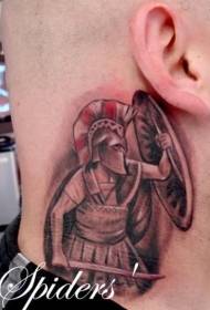 shingo hudhurungi samurai tattoo muundo