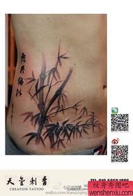 jongensbuik klassiek populair bamboe tattoo patroon
