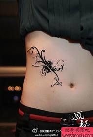 modello del tatuaggio della ragazza totem classico popolare totem della pancia