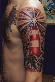 duża Arm latarnia osobowość wzór tatuażu europejskiego i amerykańskiego