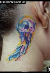 женский цвет шеи татуировки медузы