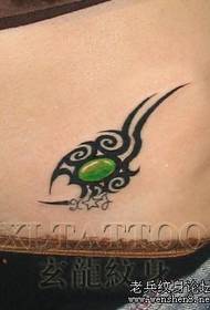 a beautiful belly totem scorpion tattoo pattern