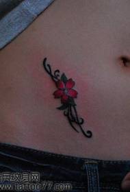 bellissima bellezza solu bella tatuina di fiore di ciliegia Pattern