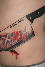 consiglia un'immagine del tatuaggio del coltello della pancia prepotente