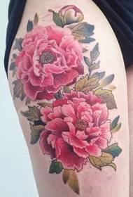 tenê kurê Rojavayê Zhongfang tenê tattooê kulikê peonyê ye