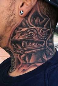 patrún tattoo dineasáir dubh agus bán treibhe