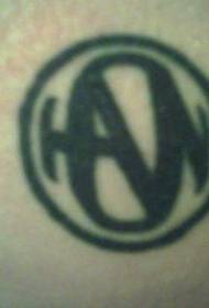 wareega muuqaalka astaan shaqsiyeedka tattoo