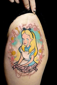 kolor nóg płacz dziewczyna tatuaż wzór
