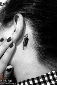 ear switch tattoo pattern