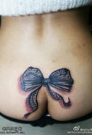 Buttocks schéine Bow Tattoo Muster