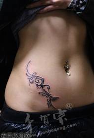 sumbanan sa kaanyag sa tiyan nga totem nga parisan sa tattoo sa parras