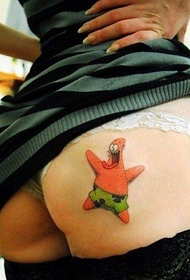 meisje persoonlijkheid hippe cartoon tattoo