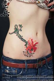 kvinnlig mage tatuering bild multi-bild